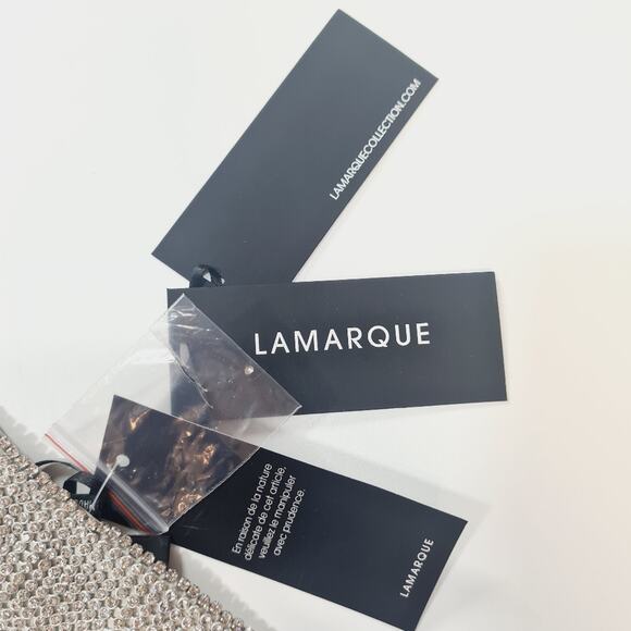 LAMARQUE Raeka Rhinestone Bralette in Silver Large - Picture 4 of 11